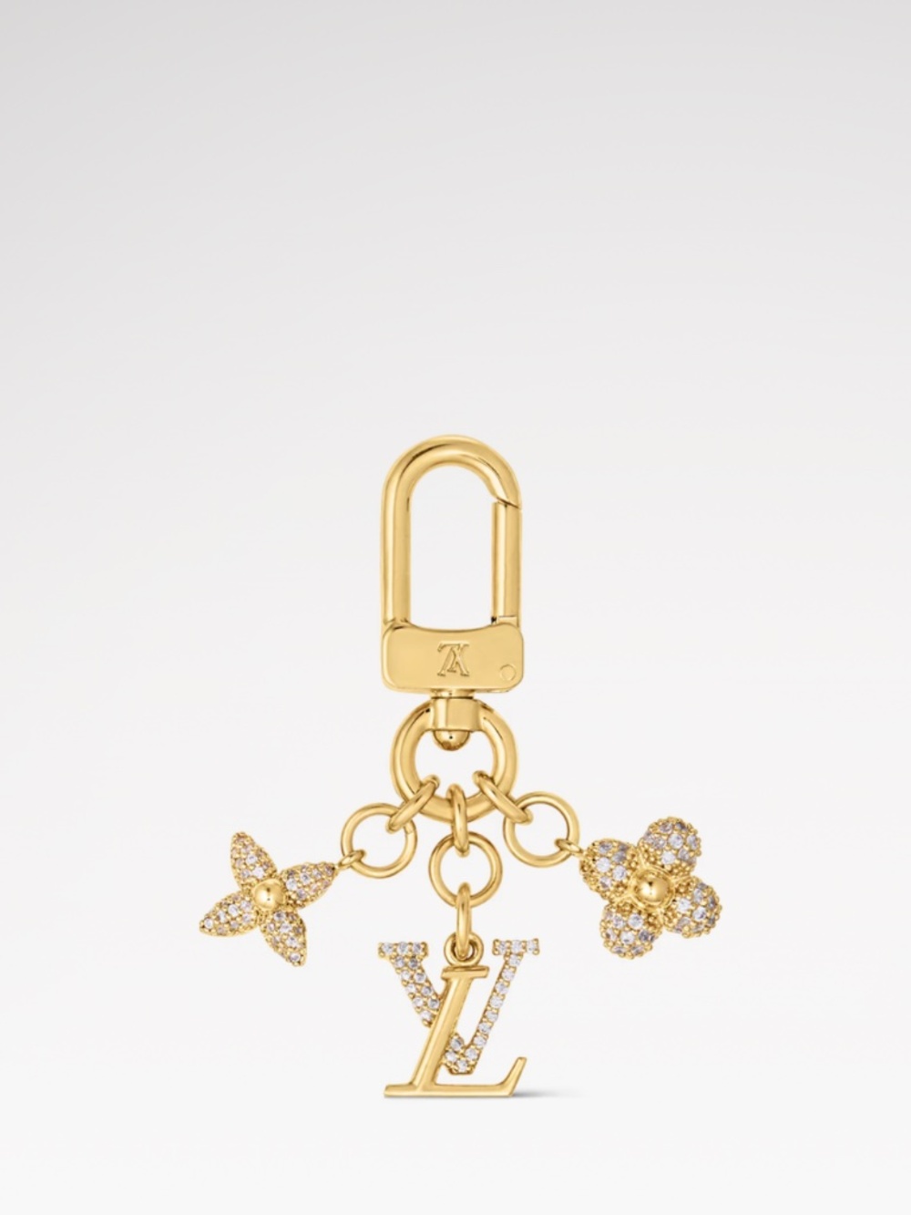 Louis Vuitton Micro Charms LV Iconic Key Holder Keychain AUTHENTIC